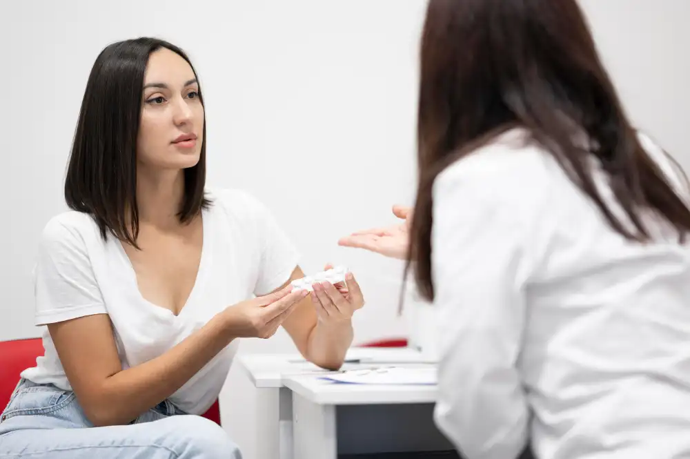 Woman consulting doctor for PCOS treatment in Kanpur